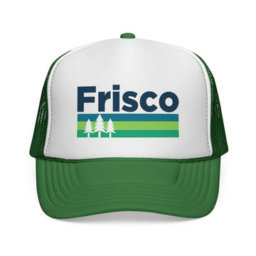 Frisco, Colorado Retro Trees Trucker Hat - Vintage Style Frisco Cap - 0