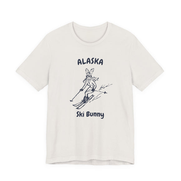 Alaska Ski Bunny T‑Shirt — Retro Skiing Graphic Tee
