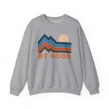 Mt. Hood, Oregon Sweatshirt Retro Mountains, Mt. Hood Unisex Graphic Crewneck - 0