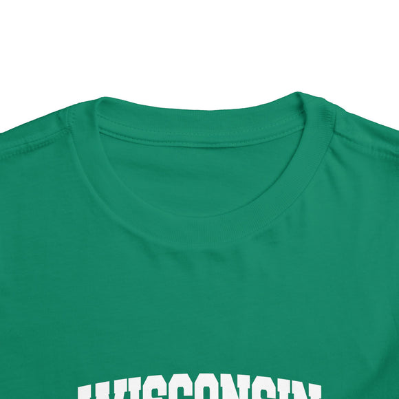 Wisconsin Toddler Graphic Tee - Kids Wisconsin Vacation Shirt