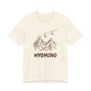 Wyoming Mountain T-Shirt — Vintage Gondola Ski Mountain Tee-1