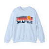 Seattle, Washington Sweatshirt Retro Sun Unisex - Seattle Vintage Inspired Warm Pullover Jumper