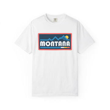 Montana Graphic Tee, Comfort Colors Retro Mountain Unisex T shirt