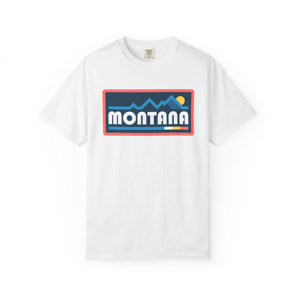 Montana Graphic Tee, Comfort Colors Retro Mountain Unisex T shirt