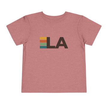 Buy heather-mauve Los Angeles, California Toddler Tee - LA Kids T Shirt