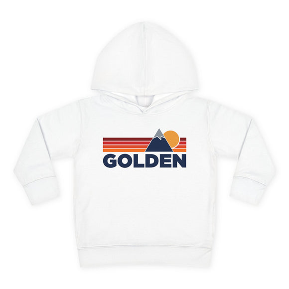 Golden, Colorado Toddler Hoodie - Unisex Mountain Golden Pullover Sweatshirt, Kids Hooded Jumper, Colorado Souvenir