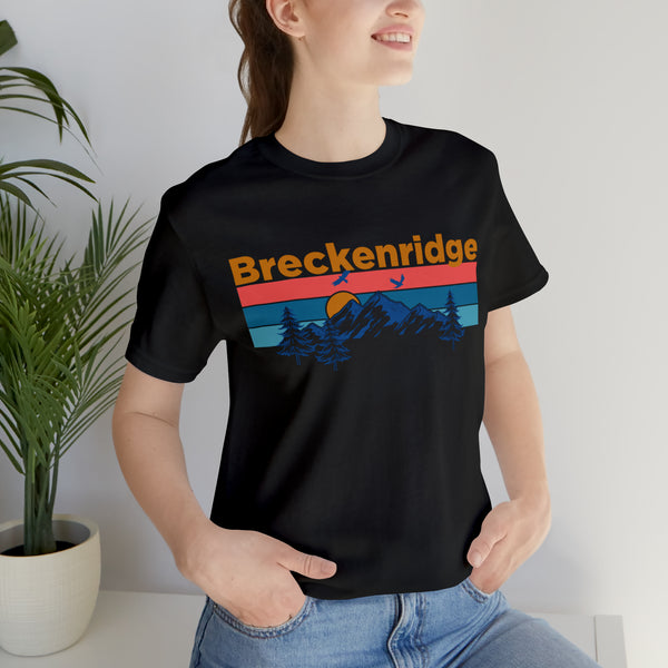 Breckenridge, Colorado Shirt - Mountain Sunset Unisex Breckenridge T-Shirt