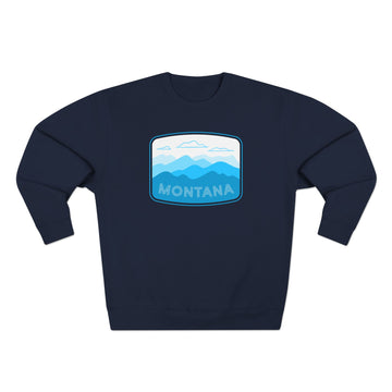 Buy navy Premium Montana Sweatshirt Unisex Crewneck, Premium Sweatshirt, Crewneck Jumper, Ski Resort Apparel