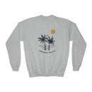 Newport Beach, California Youth Sweatshirt - Unisex Kid's Newport Beach Crewneck Sweatshirt-2