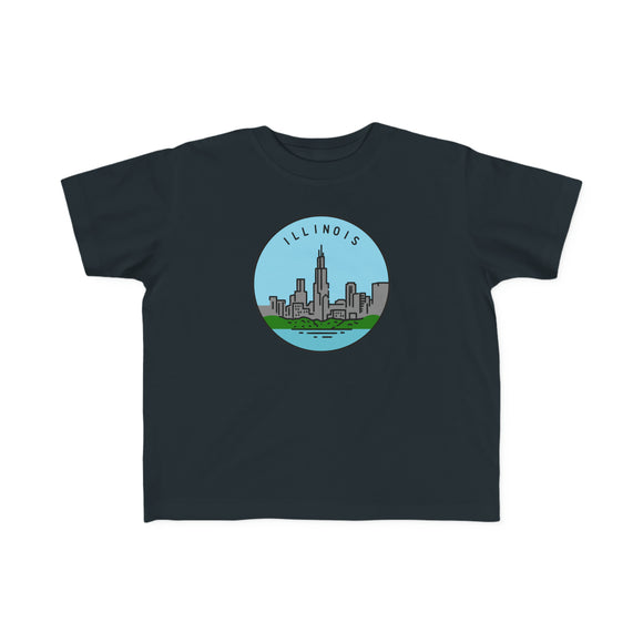 Illinois Toddler T-Shirt - Unisex Toddler Illinois Shirt