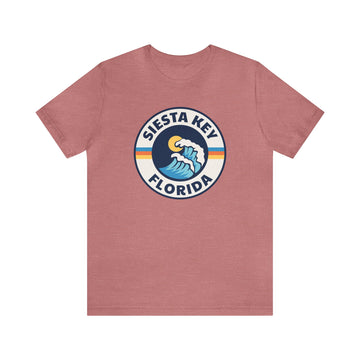 Siesta Key, Florida T-Shirt - Unisex Siesta Key Shirt - Wave Circle