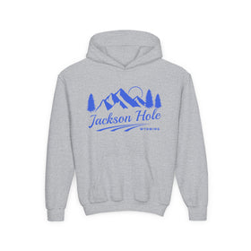 Retro Jackson Hole, Wyoming Youth Hoodie - Mountain Jackson Hole, Wyoming Kids Sweatshirt, Cute Jackson Hole, Wyoming Children's Pullover