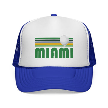 Buy royal Miami, Florida Retro Golf Trucker Hat