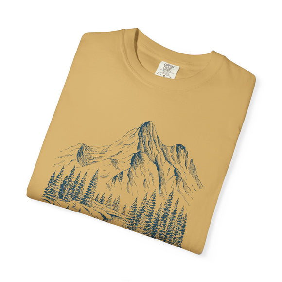 Bend, Oregon Graphic Tee - Mountain Illustration Bend T Shirt
