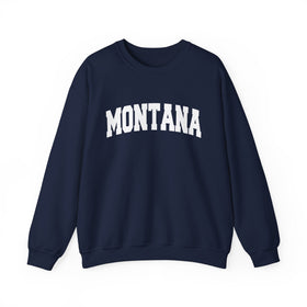 Buy navy Montana Sweatshirt - Unisex Graphic Crewneck