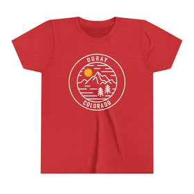 Ouray, Colorado Youth Shirt - Retro Mountain Ouray Kid's T-Shirt