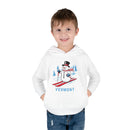 Vermont Toddler Hoodie - Unisex Skiing Snowman Vermont Sweatshirt-7