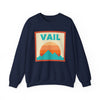 Retro Vail, Colorado Sweatshirt, Mountain Sun Design, Unisex Crewneck, Gift for Outdoorsy Friends, Vintage Vail, Colorado Jumper