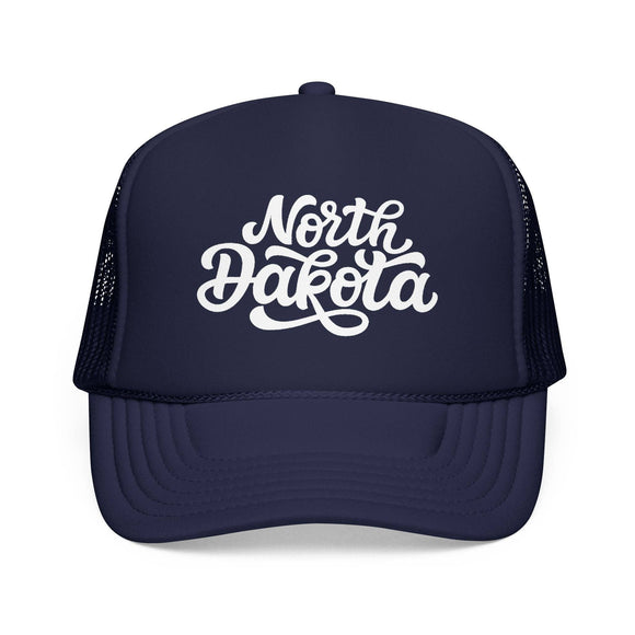 Kids North Dakota Trucker Hat - Youth Snapback Cap