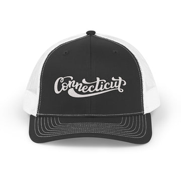 Connecticut Snapback Trucker Cap - Embroidered Connecticut Hat - 0