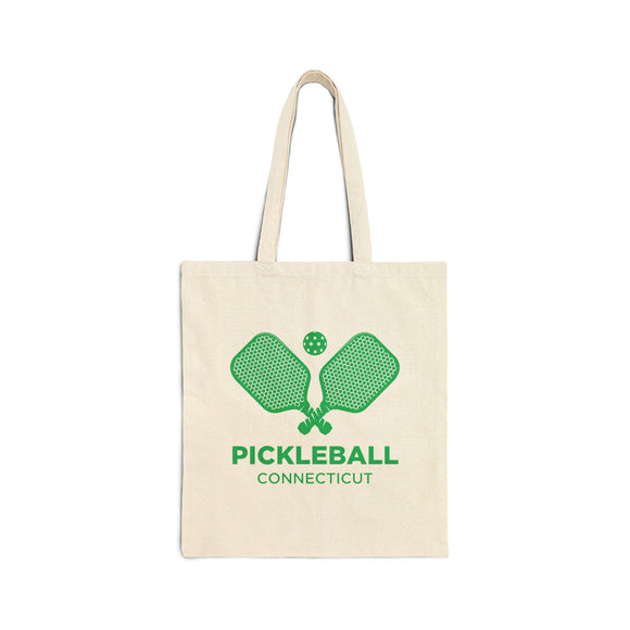 Connecticut Cotton Canvas Pickleball Connecticut Tote Bag