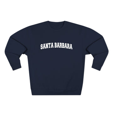 Buy navy Premium Santa Barbara, California Retro Graphic Sweatshirt