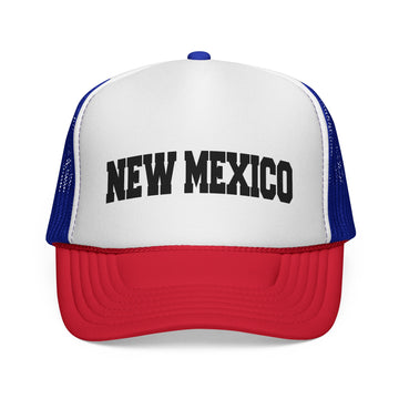 New Mexico Retro Collegiate Style Trucker Hat