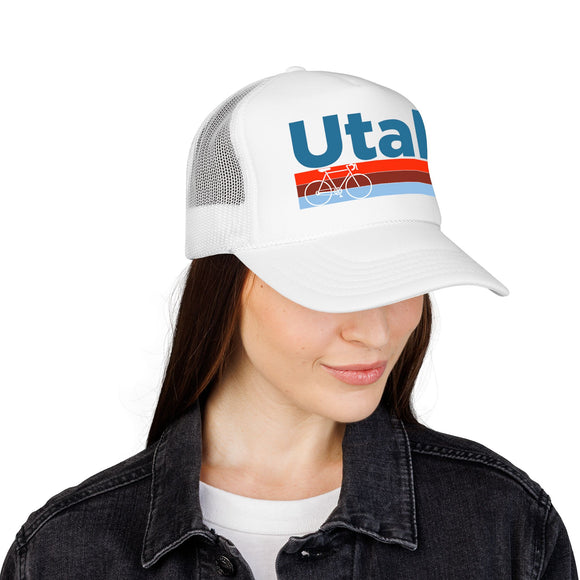 Utah Trucker Hat - Foam Utah Bike Cap