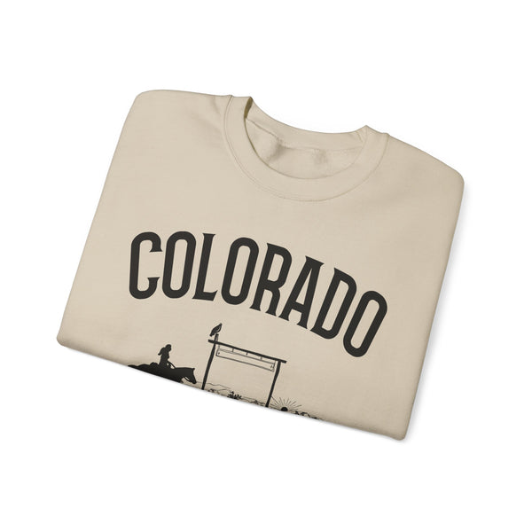 Colorado Sweatshirt - Mountain Cowgirl Graphic Crewneck