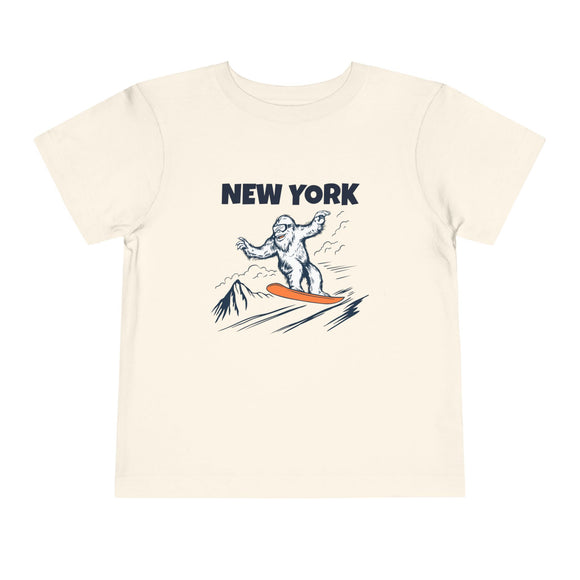 New York Yeti Snowboard Toddler Tee