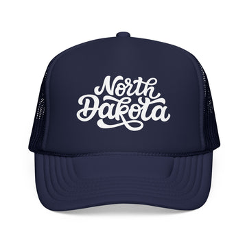 Buy dark-navy North Dakota Trucker Hat - North Dakota Cap