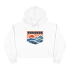 Women's Truckee, California Crop Hoodie - Premium Mountain Crop Sweatshirt