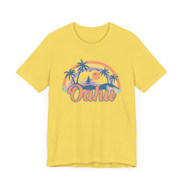 Oahu, Hawaii T-Shirt - Retro Beach Unisex Oahu Shirt