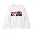 Ski Bum Sweatshirt Retro Mountains, Ski Bum Unisex Crewneck, Vintage Cozy Jumper, Gift for Outdoor Lovers-1