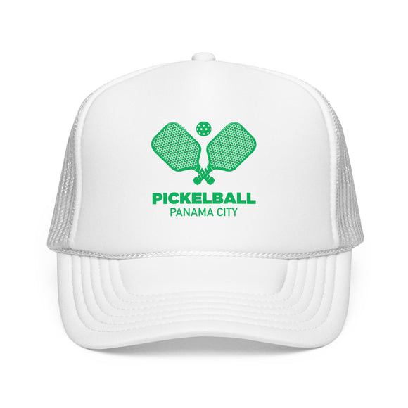 Panama City, Florida Pickleball Trucker Hat - Foam Panama City Cap