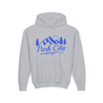 Retro Park City, Utah Youth Hoodie - Mountain Park City, Utah Kids Sweatshirt, Cute Park City, Utah Children's Pullover - 0