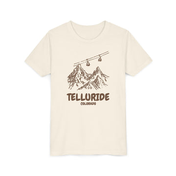 Telluride, Colorado Youth T-Shirt — Vintage Gondola Ski Mountain Tee