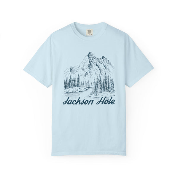 Jackson Hole, Wyoming Graphic Tee - Mountain Illustration Jackson Hole T Shirt