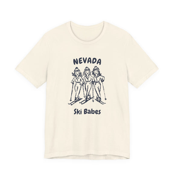 Nevada Ski Babes T‑Shirt — Retro Skiing Graphic Tee