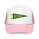 Chattanooga, Tennessee Pennant Trucker Hat — Retro Flag Foam Cap-3