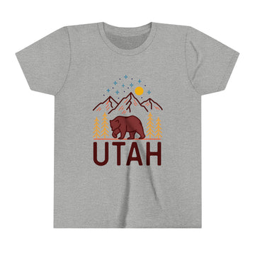 Buy athletic-heather Utah Youth T-Shirt - Unisex Kids Utah Shirt