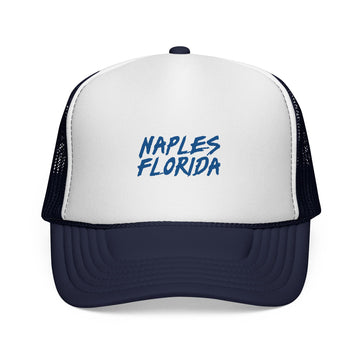 Buy dark-navy Naples Trucker Cap | Florida Hat