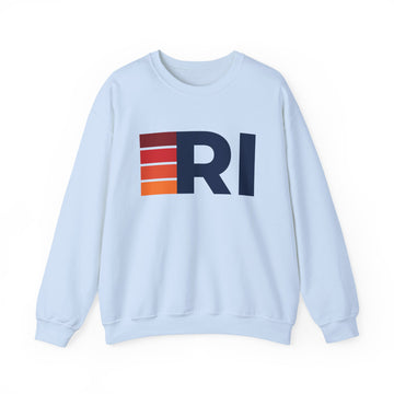Buy light-blue Rhode Island Retro Sweatshirt | Retro Stripes Rhode Island