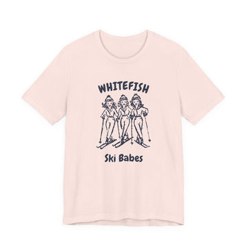 Whitefish, Montana Ski Babes T‑Shirt — Retro Skiing Graphic Tee