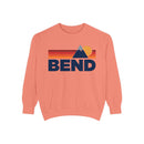 Bend, Oregon Mountain Stripes Sweatshirt | Comfort Colors - 100% Cotton-4