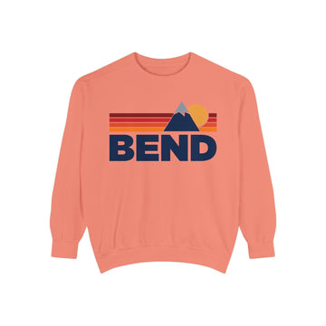 Buy terracotta Bend, Oregon Mountain Stripes Sweatshirt | Comfort Colors - 100% Cotton