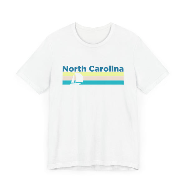 North Carolina T Shirt - Sailboat Graphic North Carolina Tee
