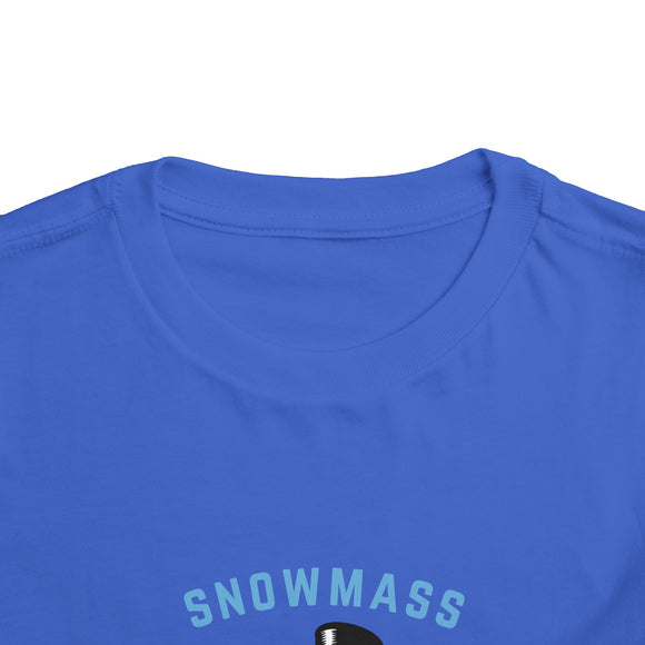 Snowmass, Colorado Toddler Skiing Snowman Graphic Tee - Kids Snowmass Shirt