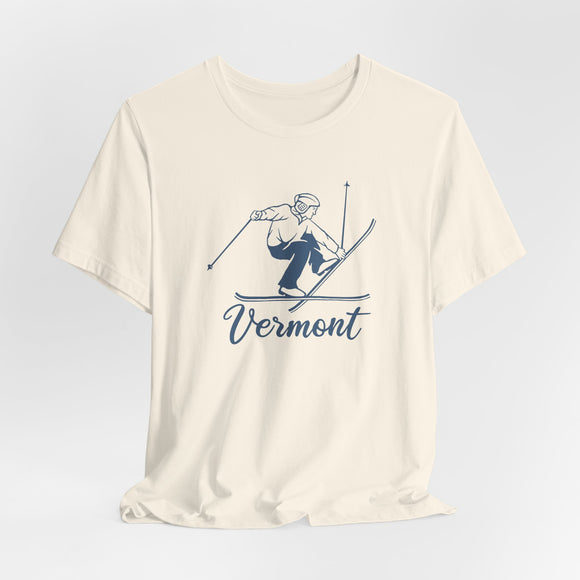 Vermont T Shirt - Vintage Ski Graphic Vermont Tee