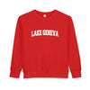 Lake Geneva, Wisconsin Toddler Sweatshirt - Lake Geneva Toddler Crewneck Sweatshirt